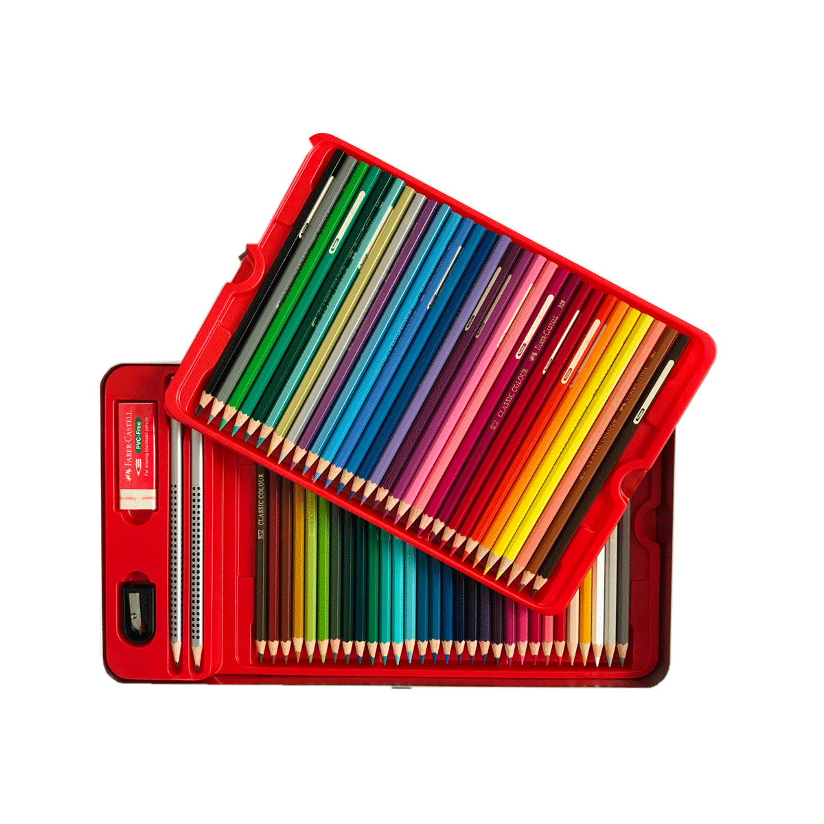  مداد رنگی 60 رنگ جعبه فلزی فابر 