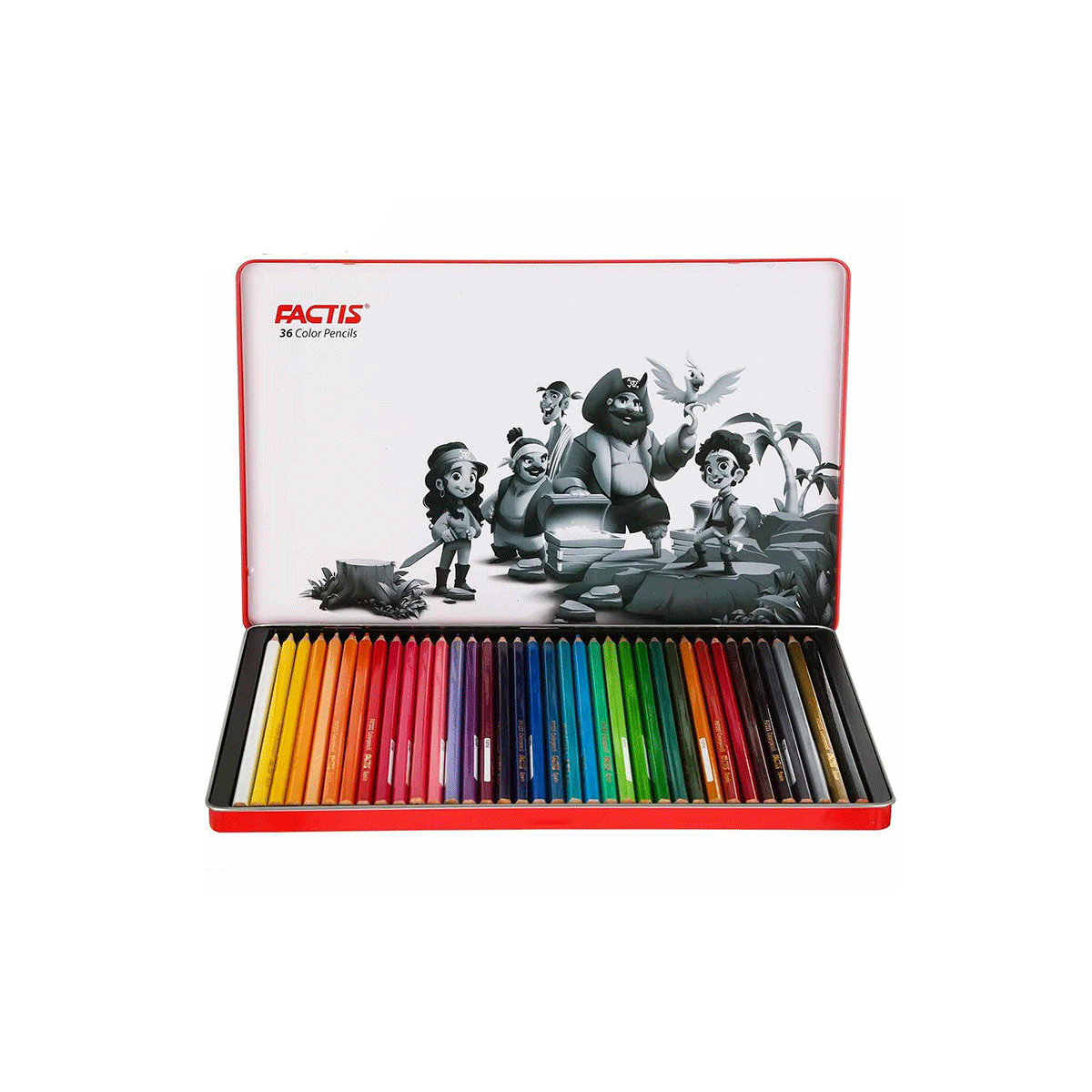 مداد رنگی 36 رنگ فلزی فکتیس