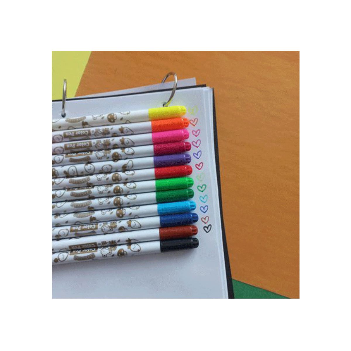 ماژیک رنگ آمیزی 12 رنگ مدل mini color pen کد zs-206