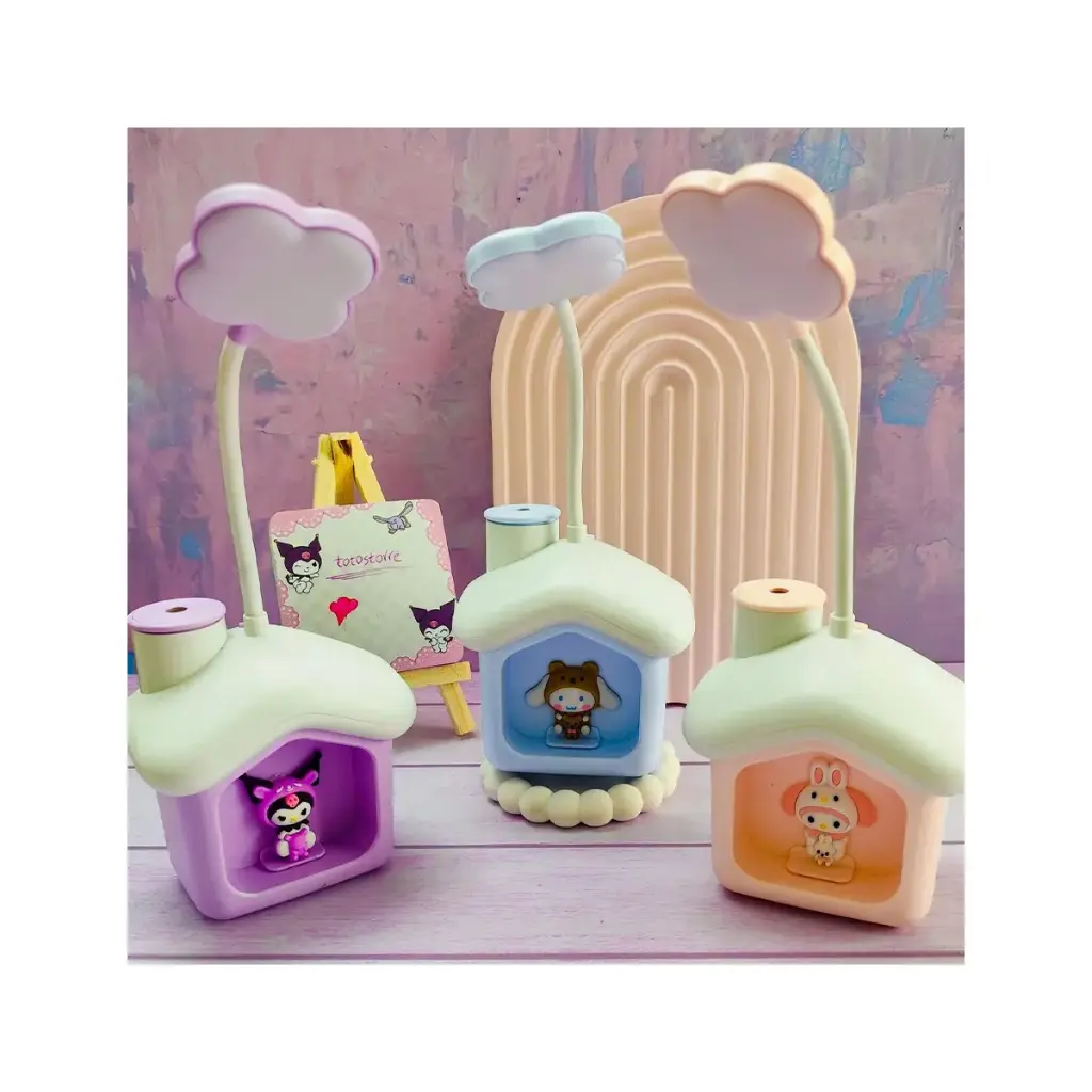 چراغ مطالعه و خواب دختر و کلبه