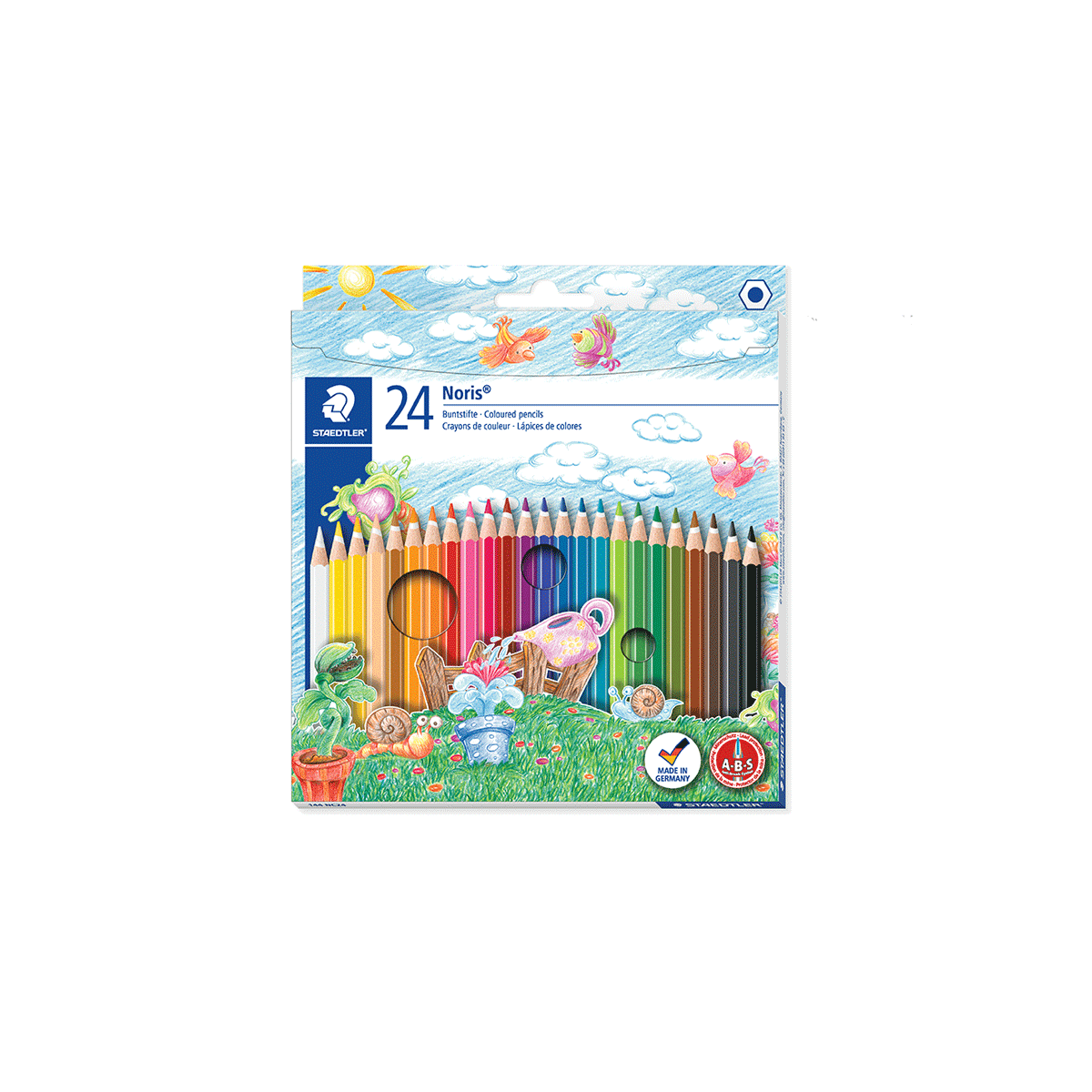 مداد رنگی 24 رنگ مقوایی / استدلر