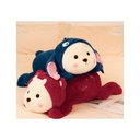 عروسک خرس بالشتی لباس ماشا صورتی