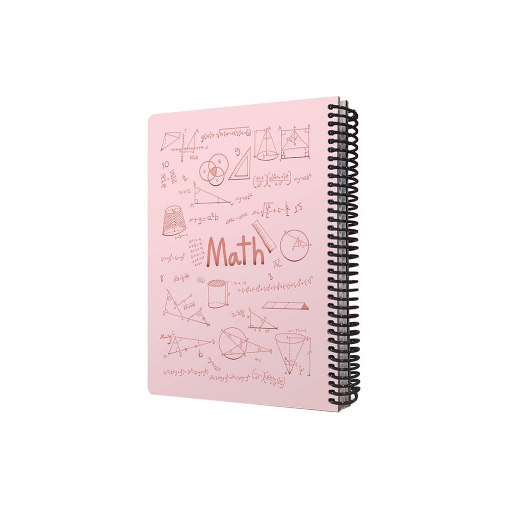 دفتر خط دار دات نوت طرح فرمول ریاضی شاینی صورتی
