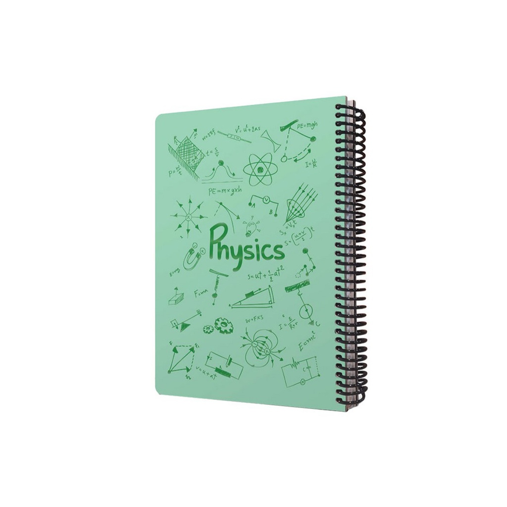 دفتر خط دار دات نوت طرح فرمول فیزیک شاینی سبز