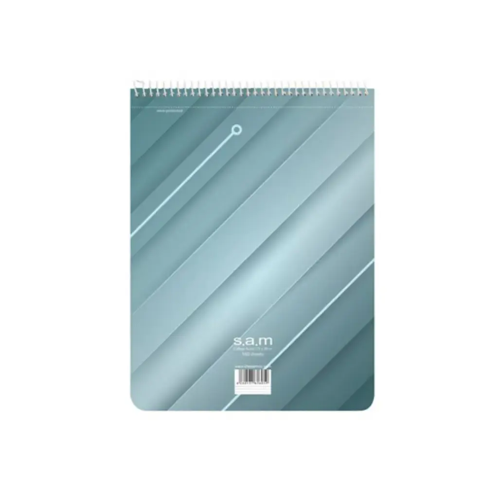 دفتر 100 برگ رحلی خط دار با پرفراژ سم طرح 1