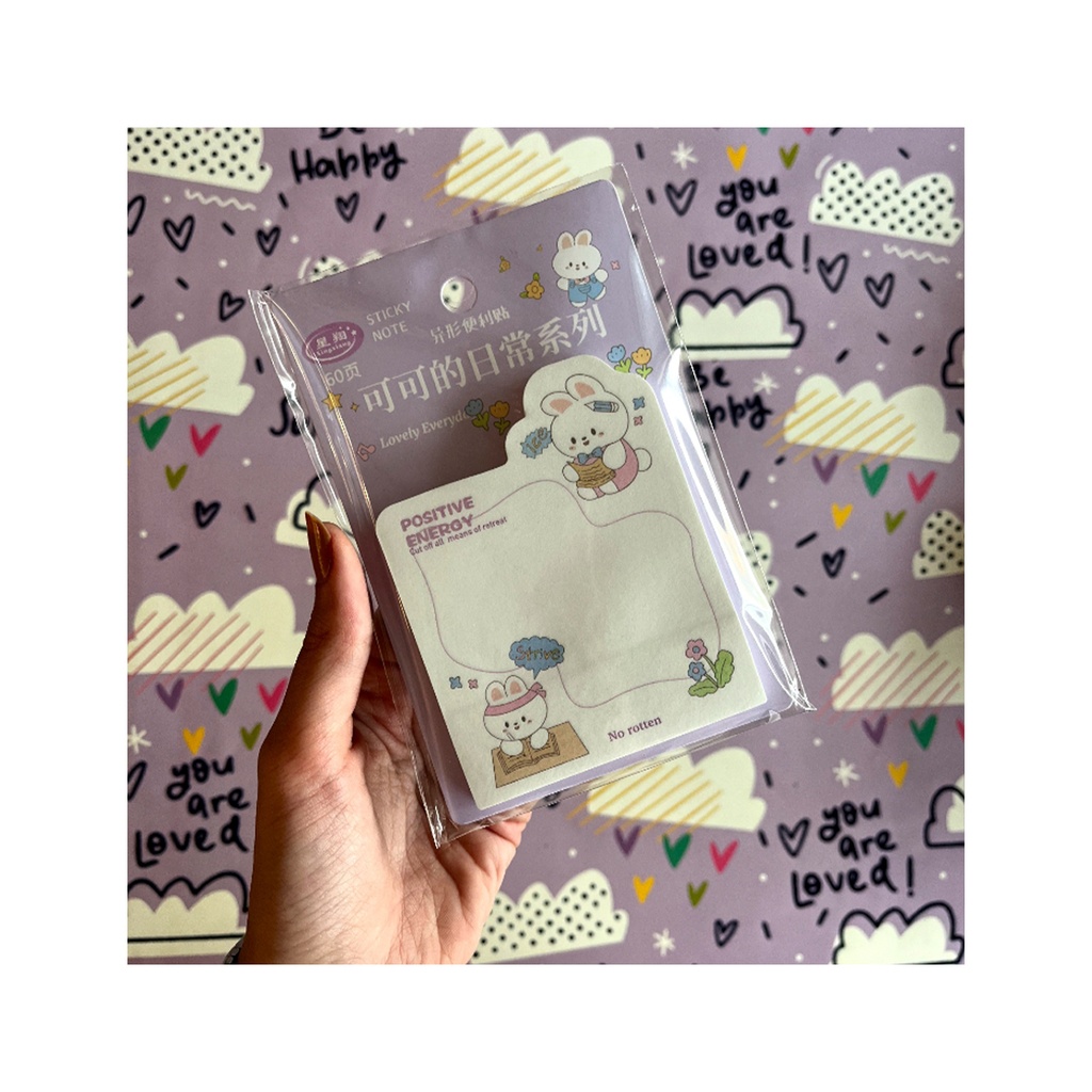 استیک نوت فانتزی خرگوشی رنگ بنفش