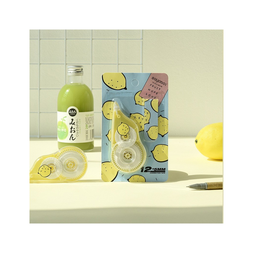 غلط گیر نواری با بوکمارک مدل میوه ها زرد