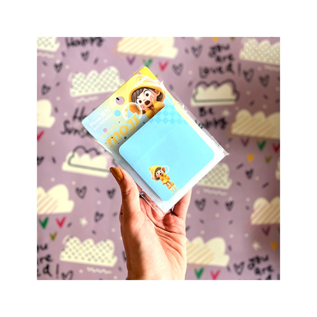 استیک نوت فانتزی دختر رنگ آبی