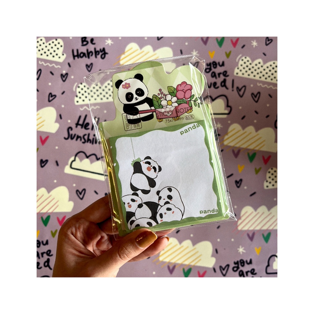 استیک نوت فانتزی پاندای شیطون رنگ سبز