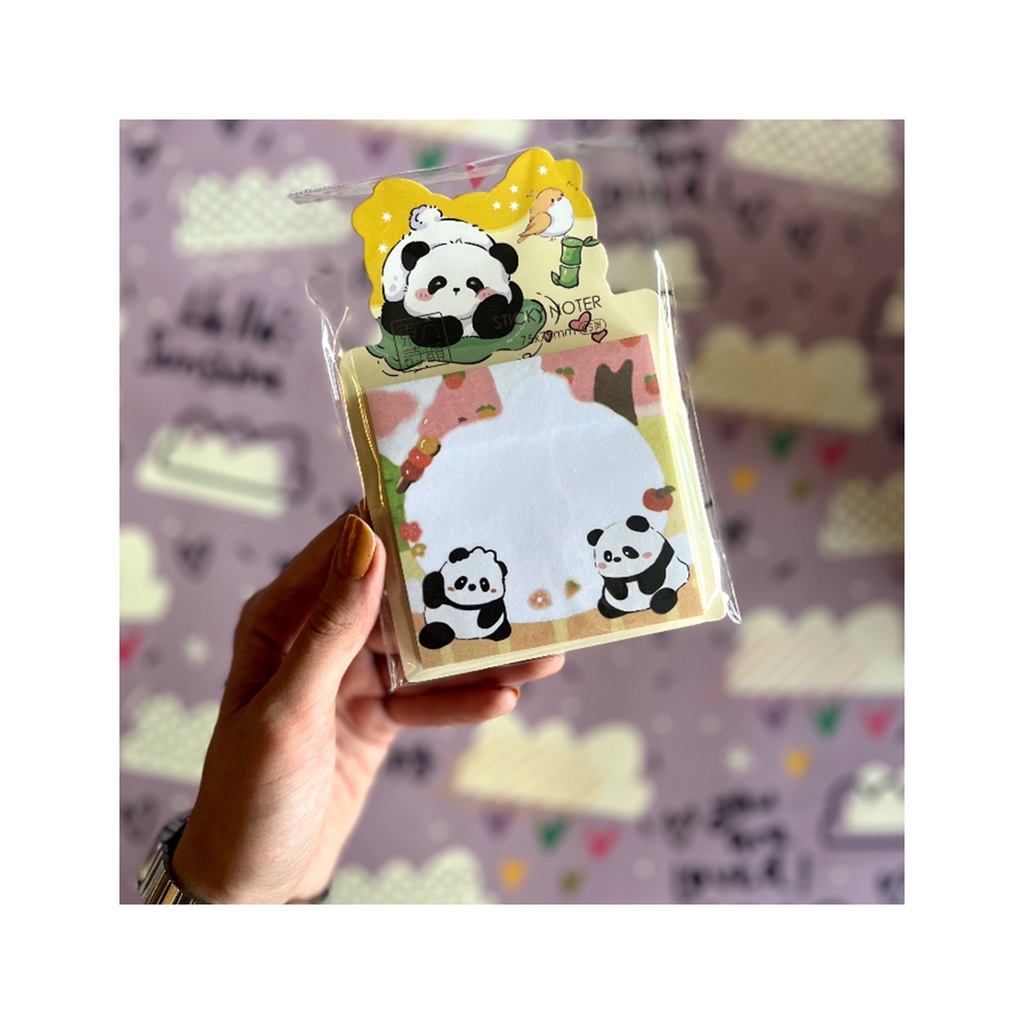 استیک نوت فانتزی پاندای شیطون رنگ زرد