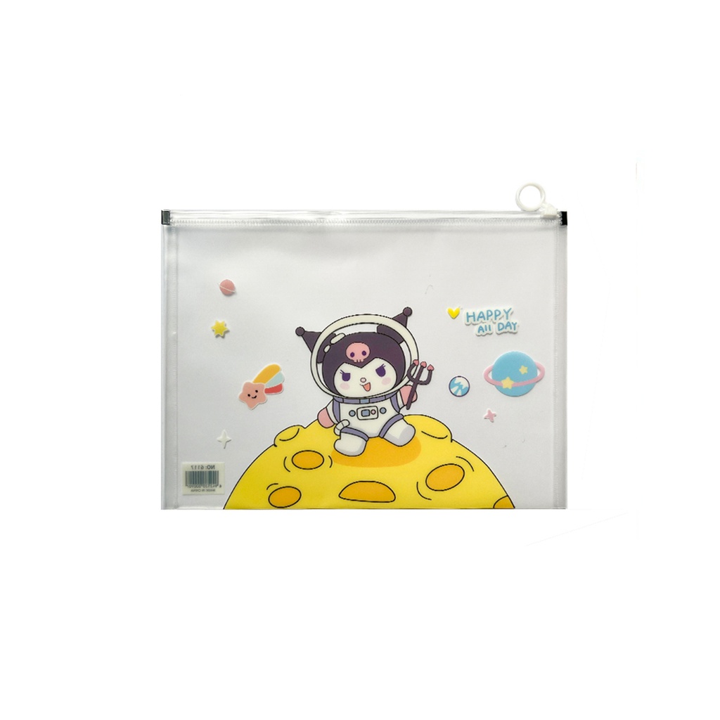 پوشه شفاف فانتزی آ4 کرومی فضانورد