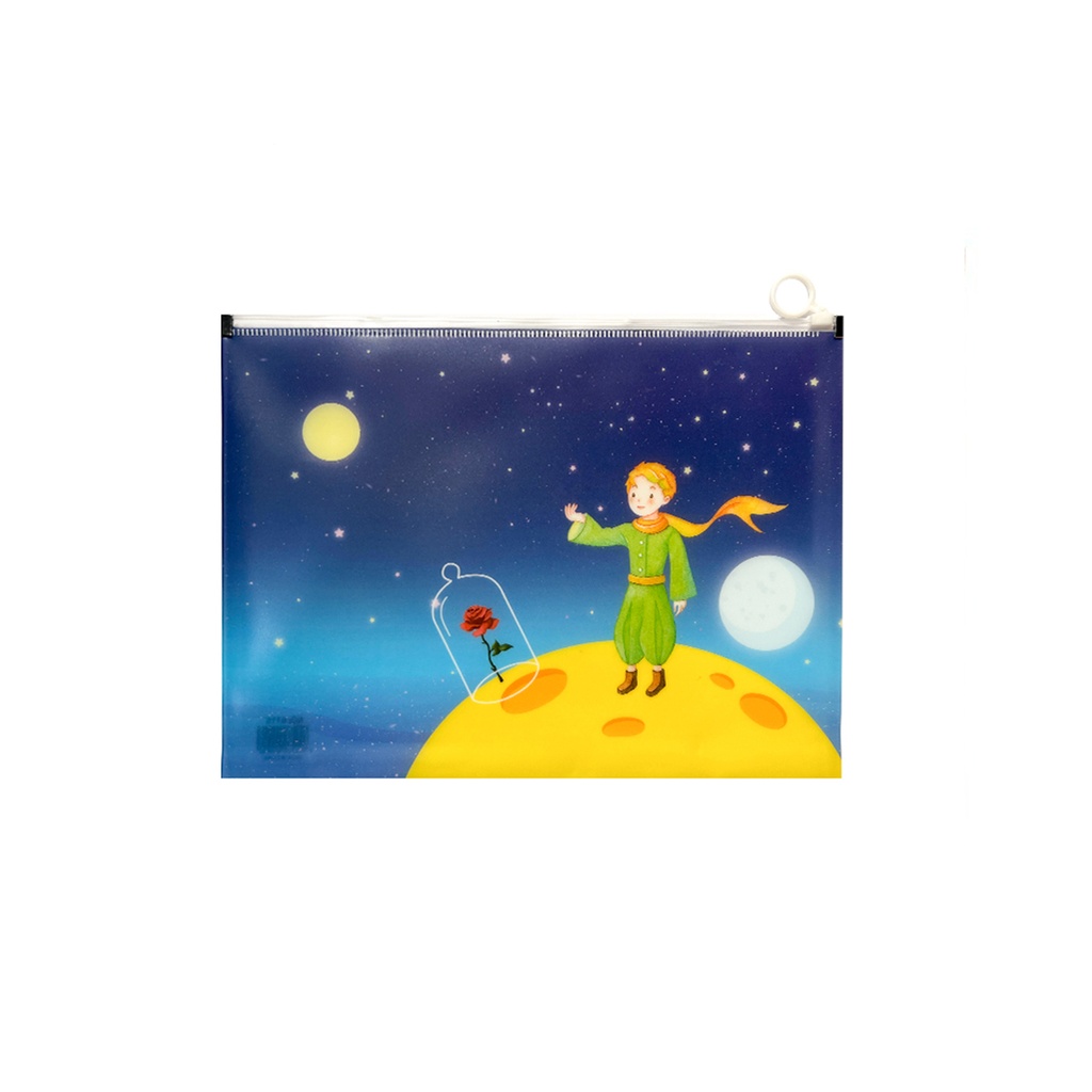 پوشه شفاف فانتزی آ4 شازده کوچولو با گل رز