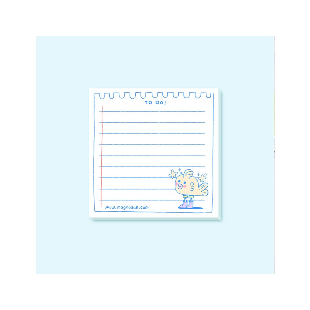 نوت پد 10*10 فانتزی / مغازک