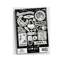 استیکر پیله استور M کد 74