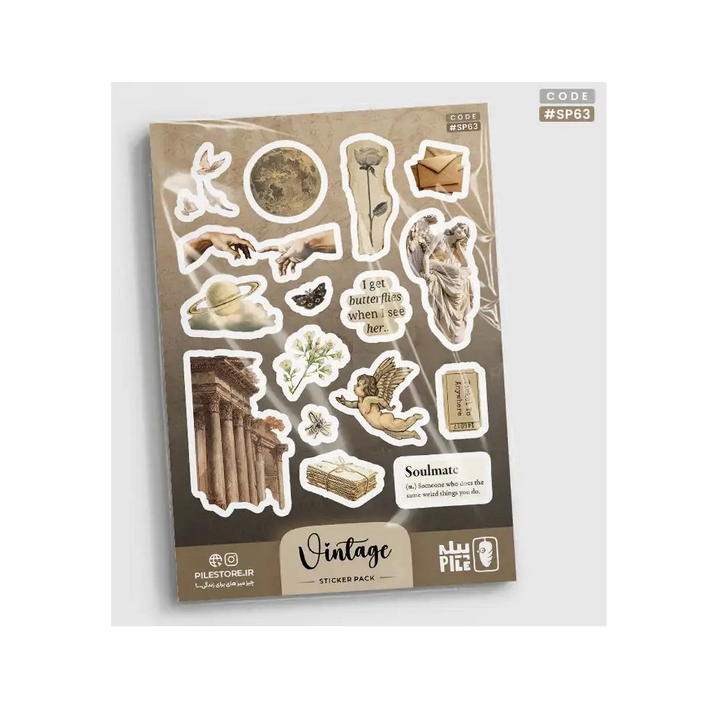 استیکر پیله استور M کد 63