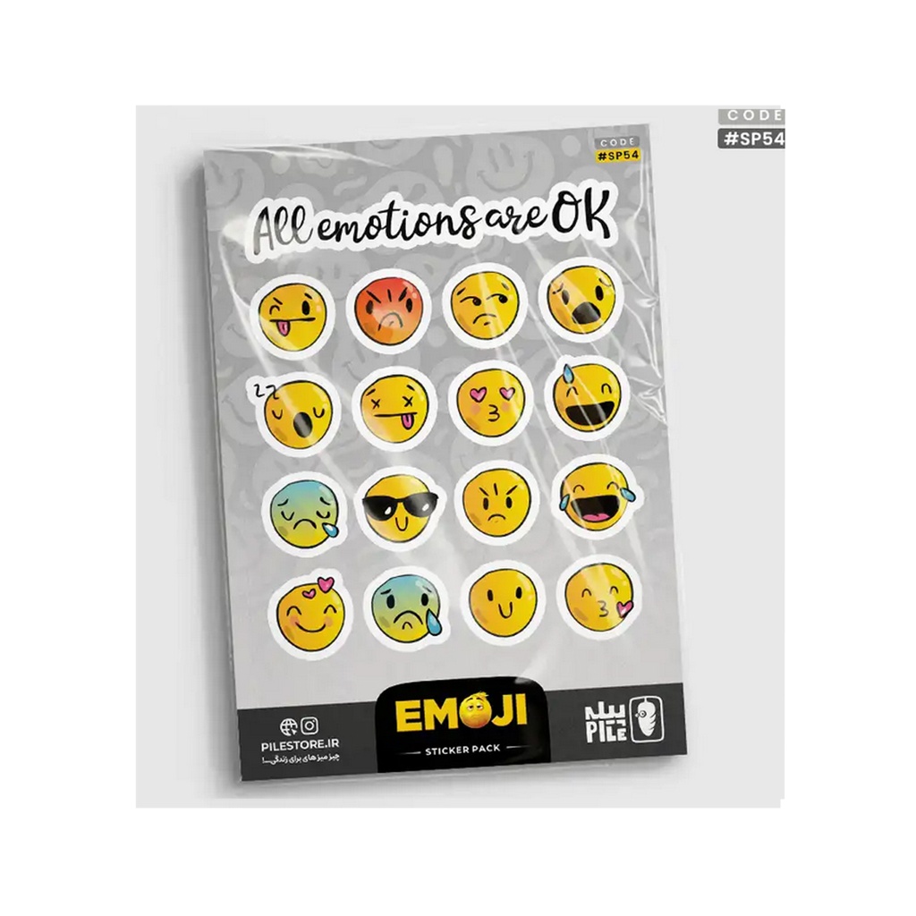 استیکر پیله استور M کد 54