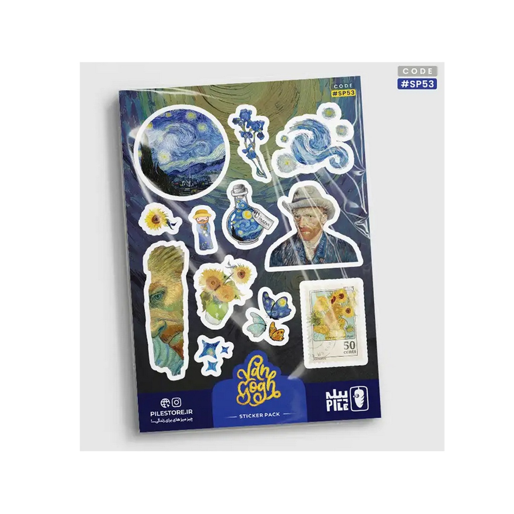 استیکر پیله استور M کد 53