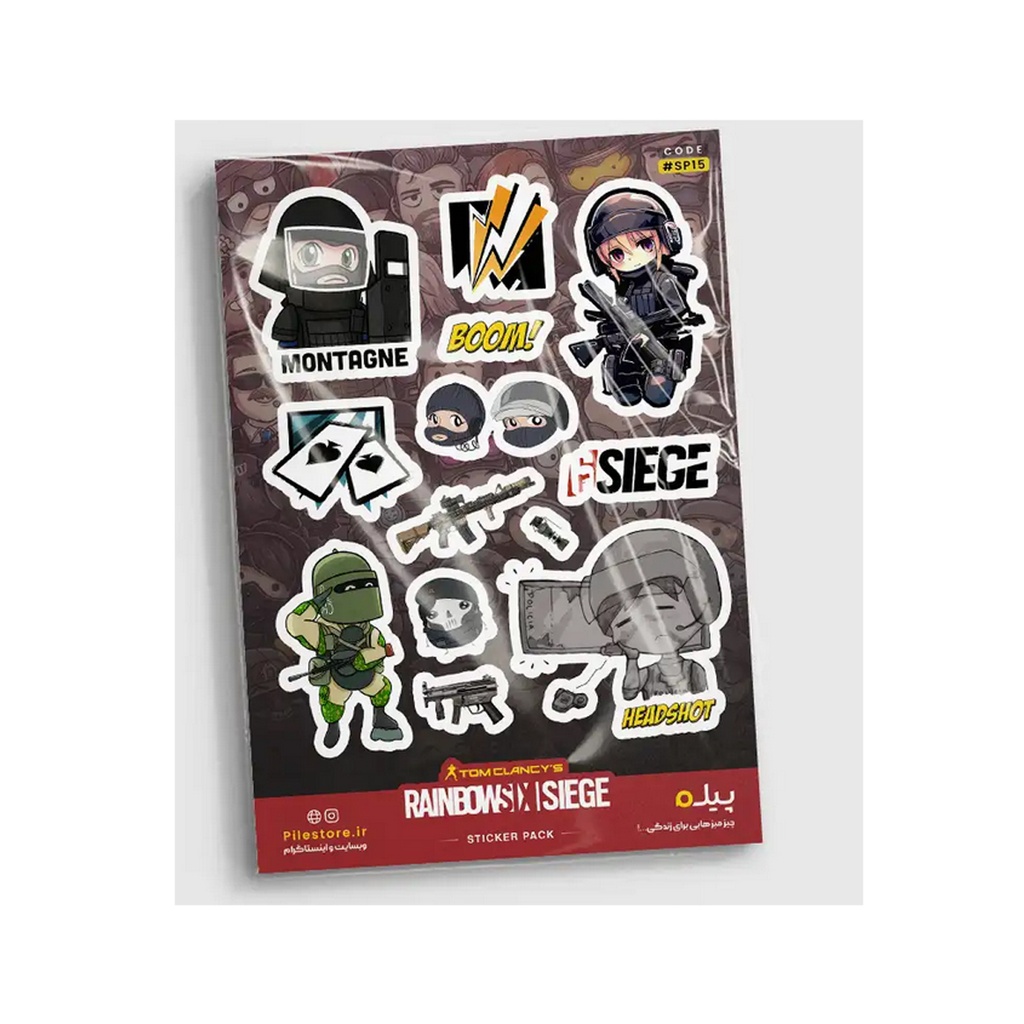 استیکر پیله استور M کد 15