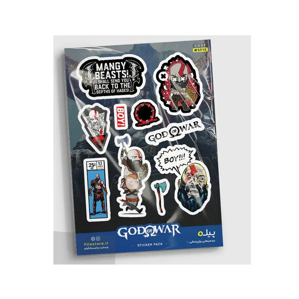 استیکر پیله استور M کد 18