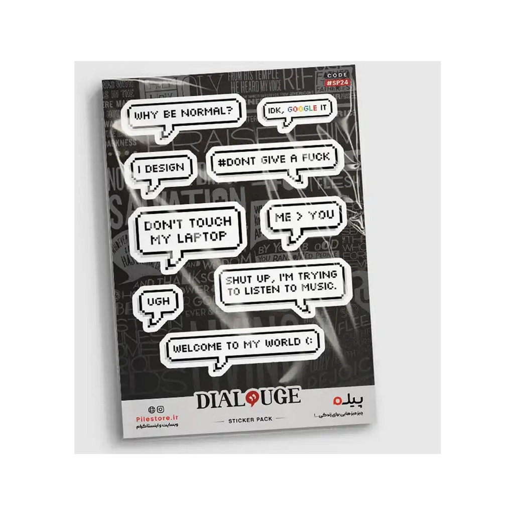 استیکر پیله استور M کد 24