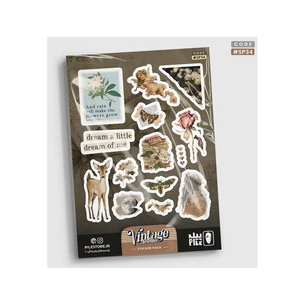 استیکر پیله استور M کد 34