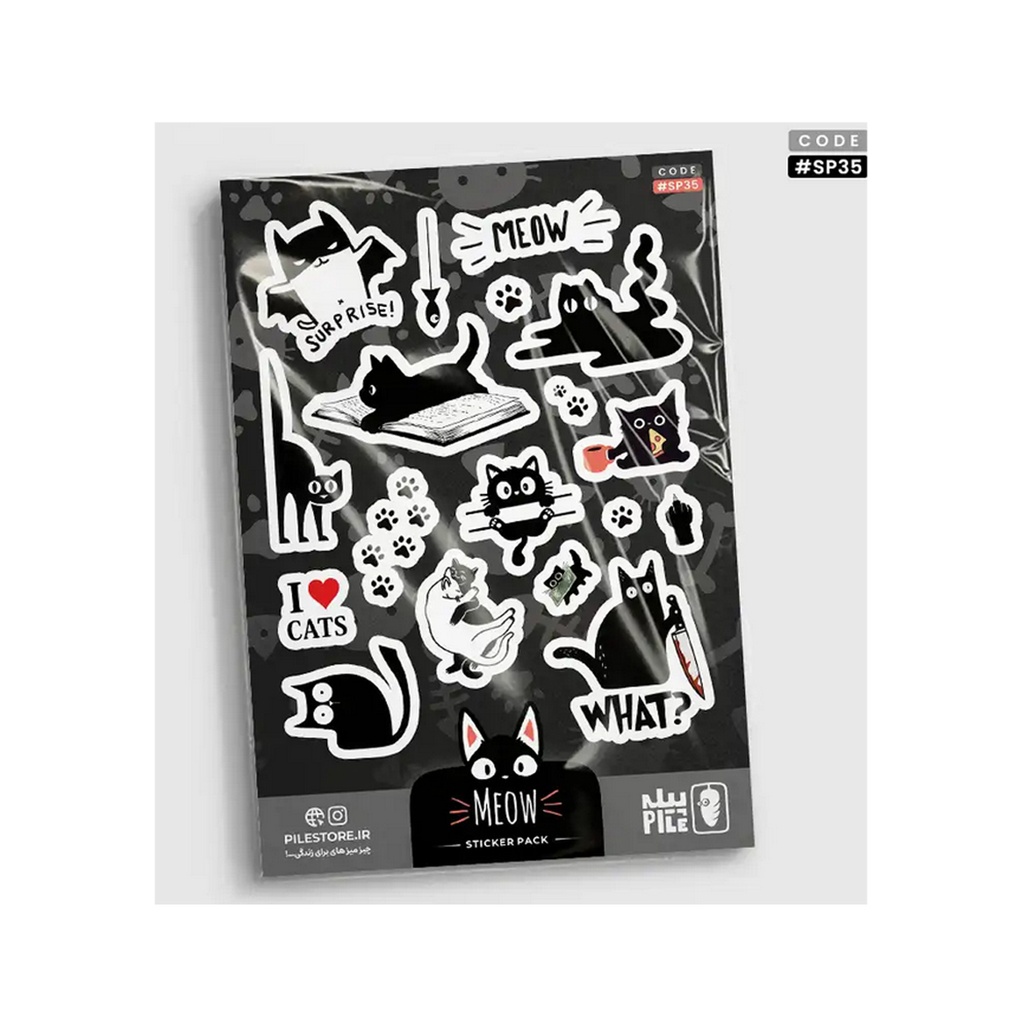 استیکر پیله استور M کد 35