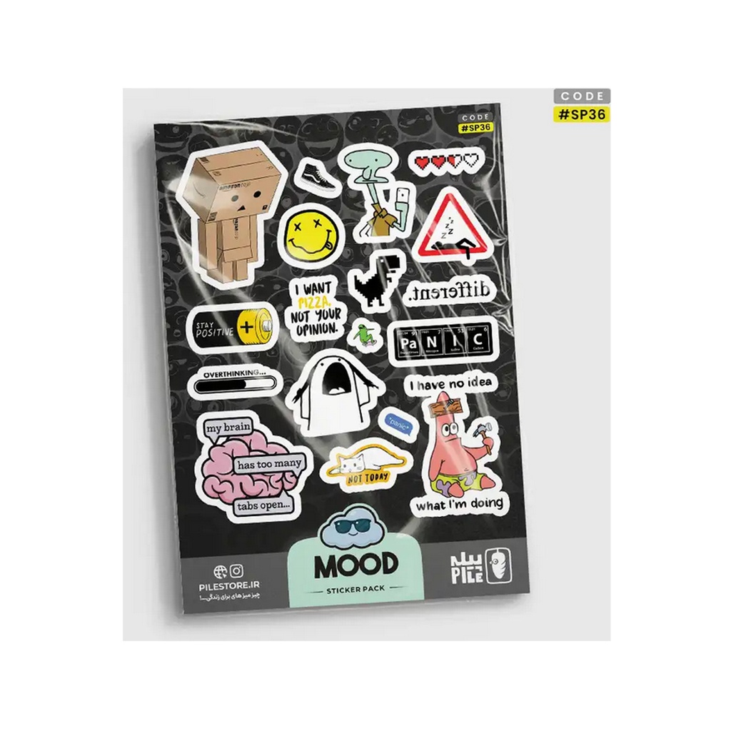 استیکر پیله استور M کد 36