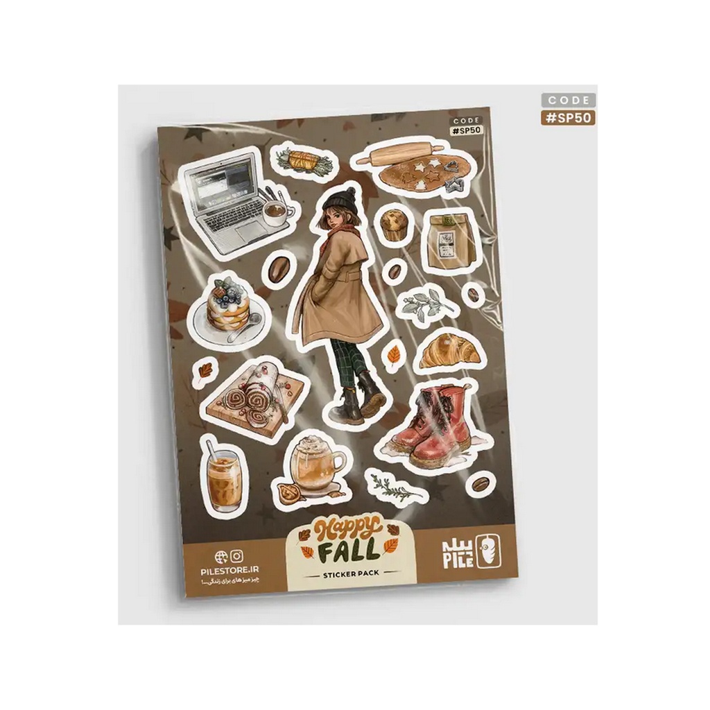 استیکر پیله استور M کد 50
