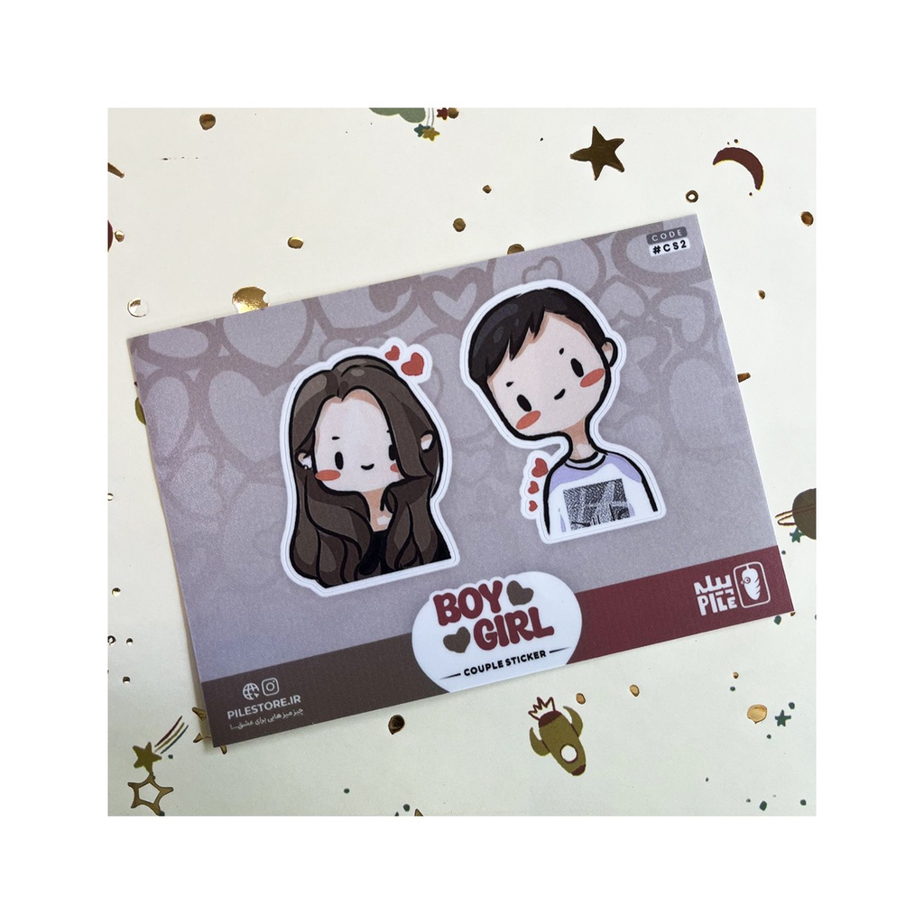 استیکر کاپلی پیله M کد 2