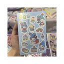 استیکر فانتزی کرومی ورقه ای رنگ آبی