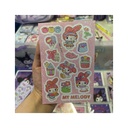 استیکر فانتزی کرومی ورقه ای رنگ صورتی