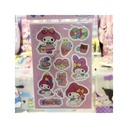 استیکر فانتزی کرومی ورقه ای رنگ صورتی 2