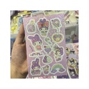 استیکر فانتزی کرومی ورقه ای رنگ بنفش 2