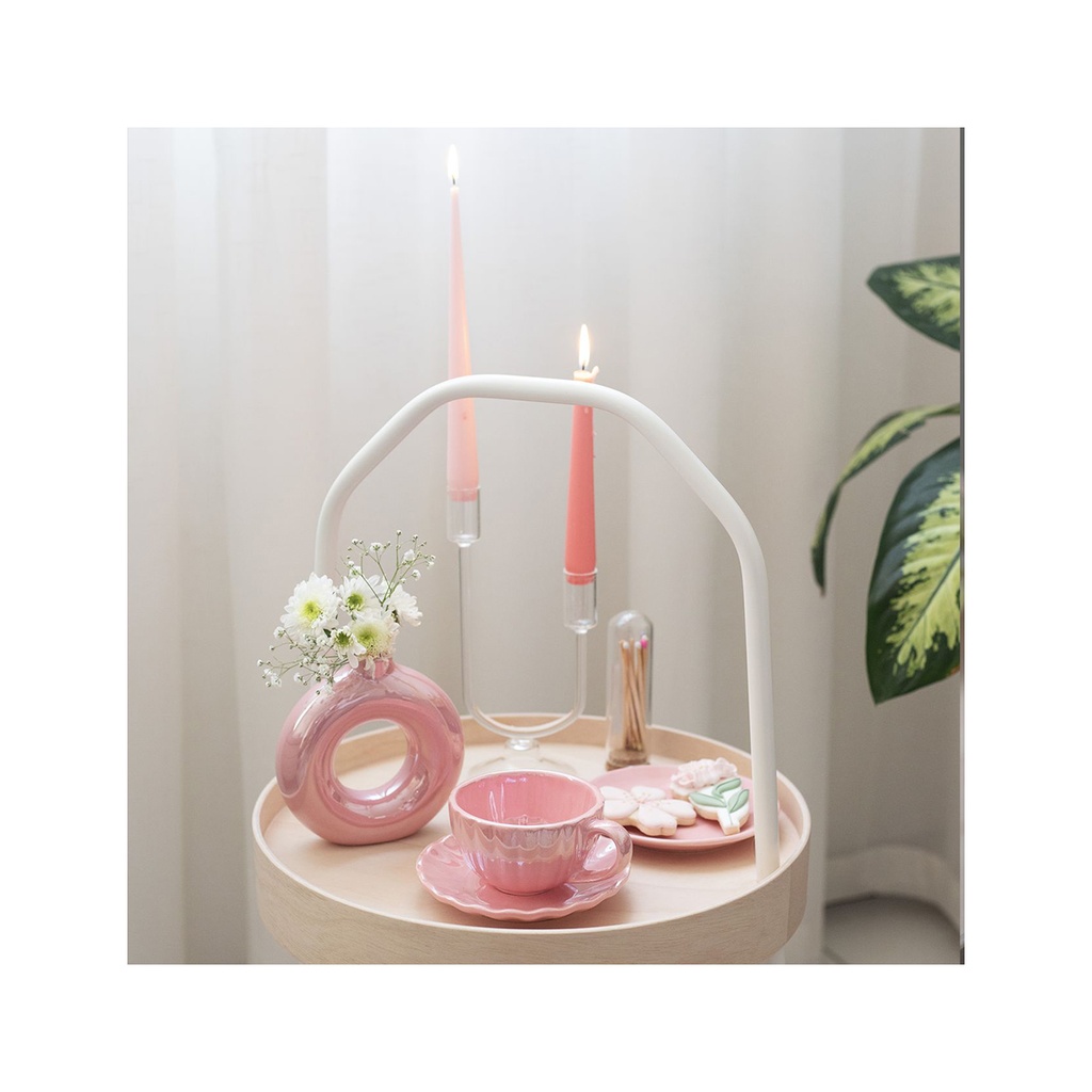 ماگ و زیره ست دالبری صورتی / لومینوس