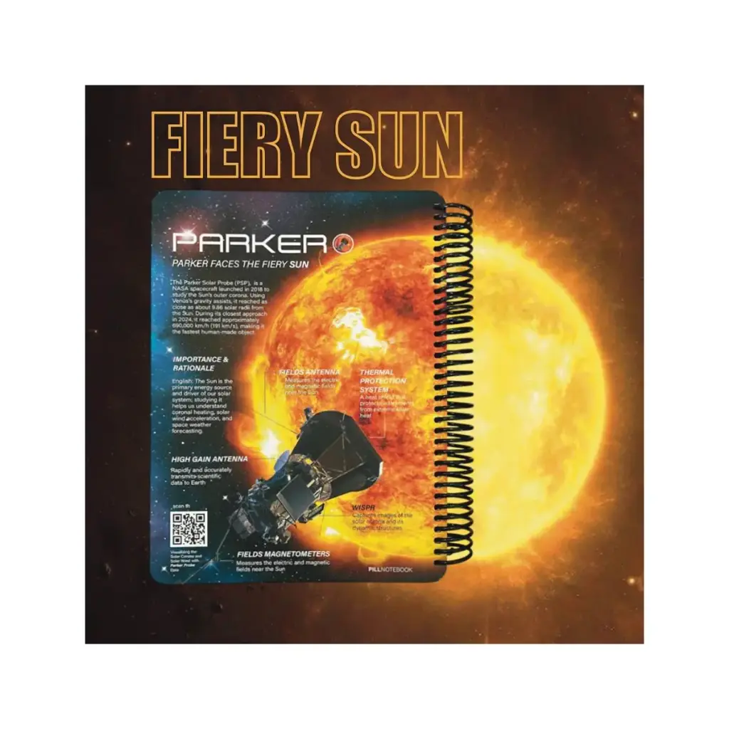 دفتر فانتزی 100 برگ وزیری گلکسی طرح 1 / پیل