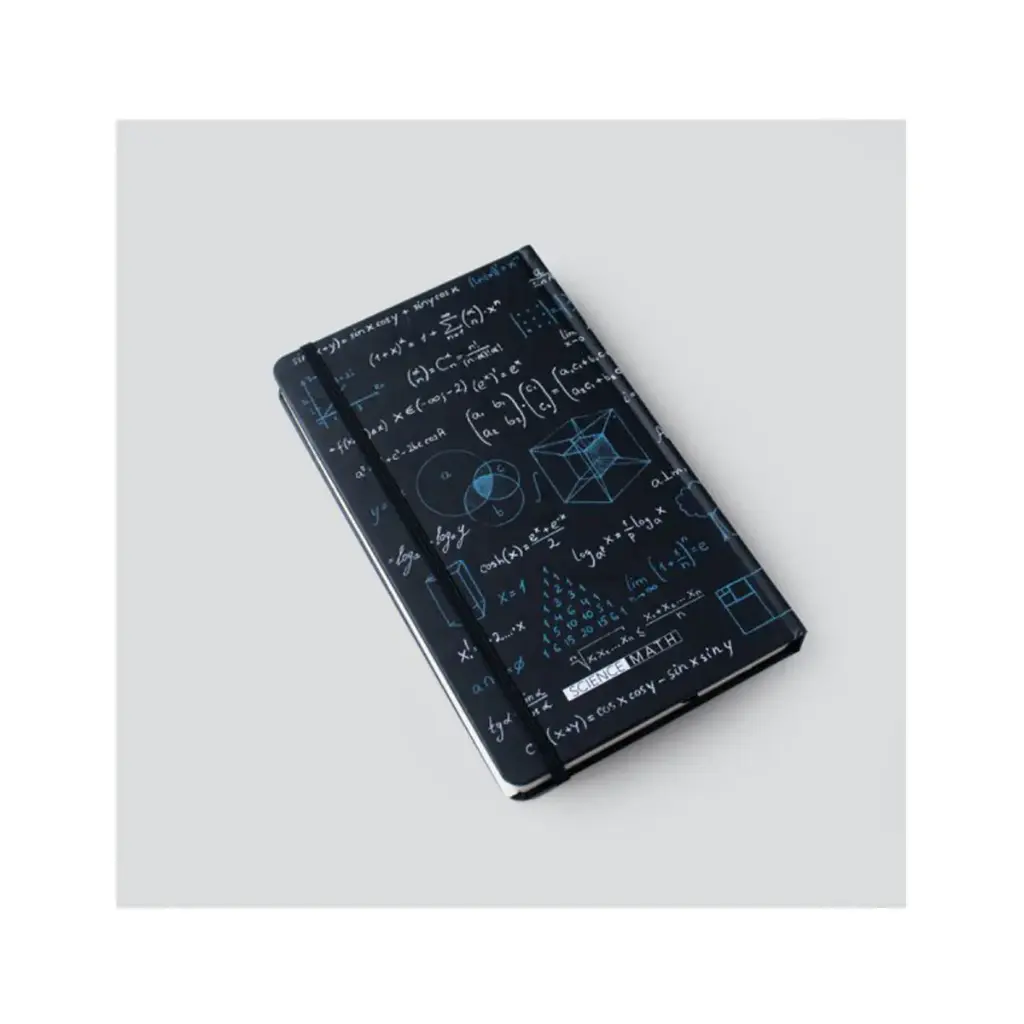 دفتر سری ساینس اروپایی طرح ریاضی مشکی / دات نوت