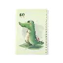 دفتر مشق 60 برگ نیکولند طرح سوسمار حاشیه رنگی 