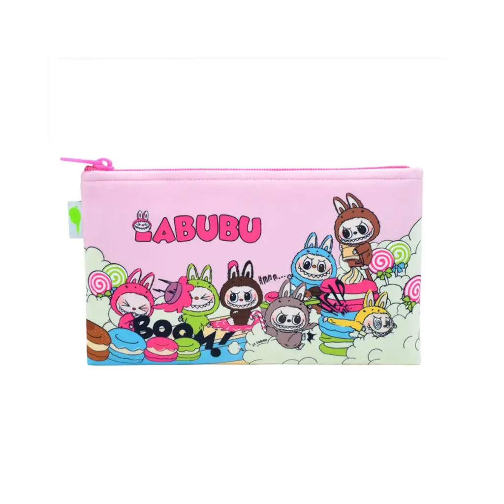 جامدادی بیسیک طرح لبوبو صورتی / طوطی دیزاین