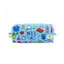 جامدادی بالکی فانتزی طرح school آبی کم رنگ / طوطی دیزاین