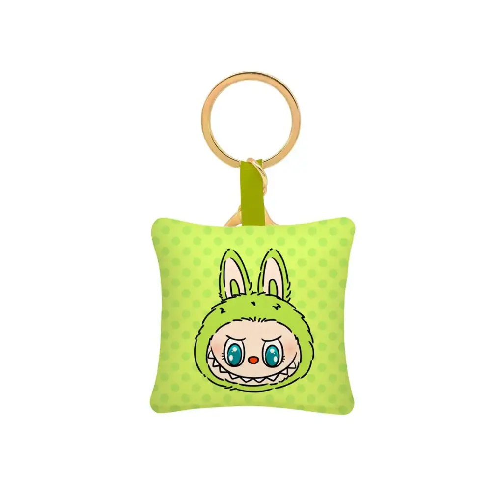 جاکلیدی بالشتی طرح لبوبو رنگ سبز / طوطی دیزاین