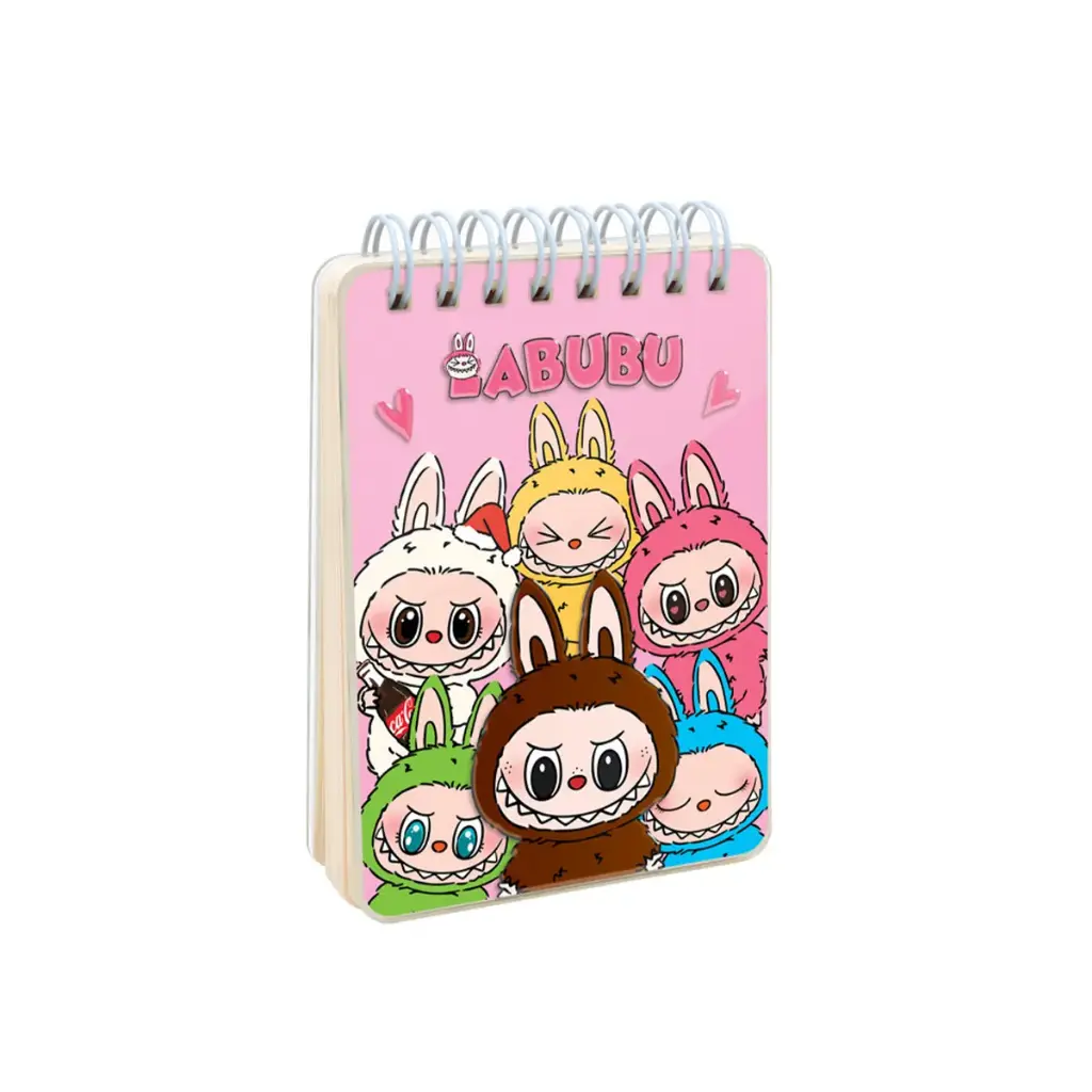 دفتر یادداشت لبوبو رنگ صورتی / طوطی دیزاین 