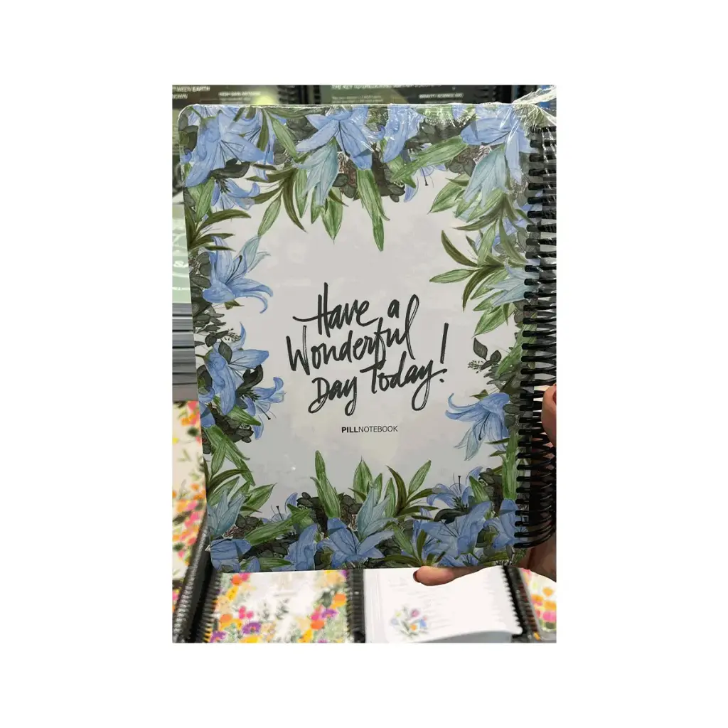 دفتر 200 برگ وزیری فلو گلگلی طرح 4 / پیل