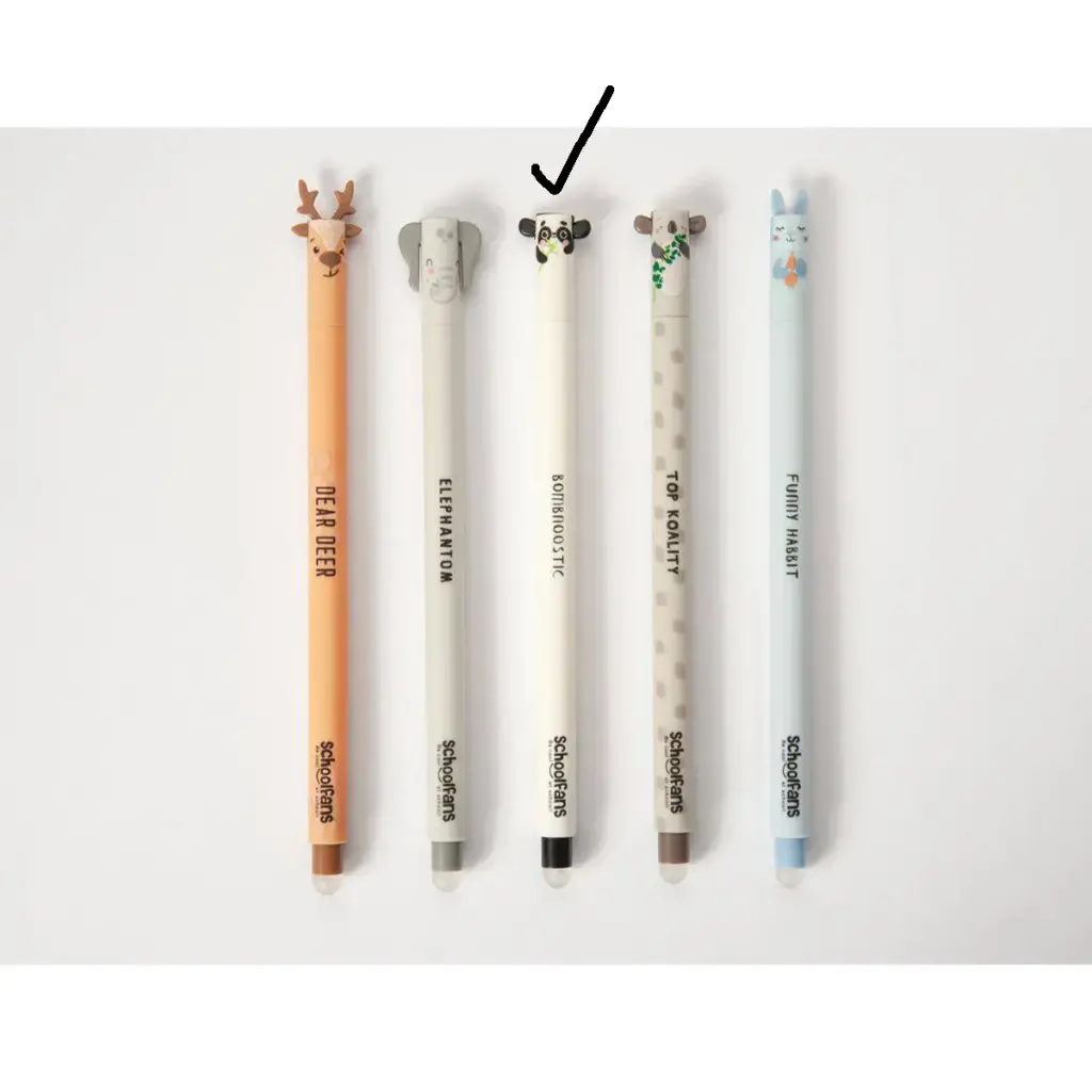 خودکار پاک کن دار طرح پاندا / اسکول فنس