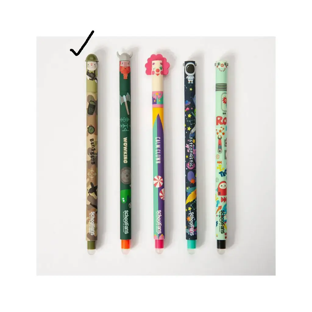 خودکار پاک کن دار طرح سرباز / اسکول فنس