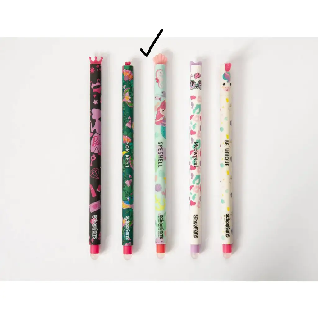 خودکار پاک کن دار طرح پری دریایی / اسکول فنس