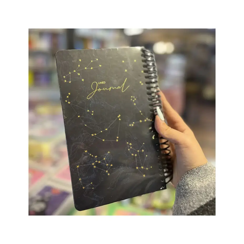 دفتر ژورنال خط دار صورت فلکی آبی دات نوت