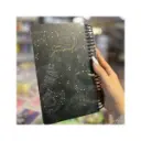 دفتر ژورنال خط دار صورت فلکی بنفش دات نوت