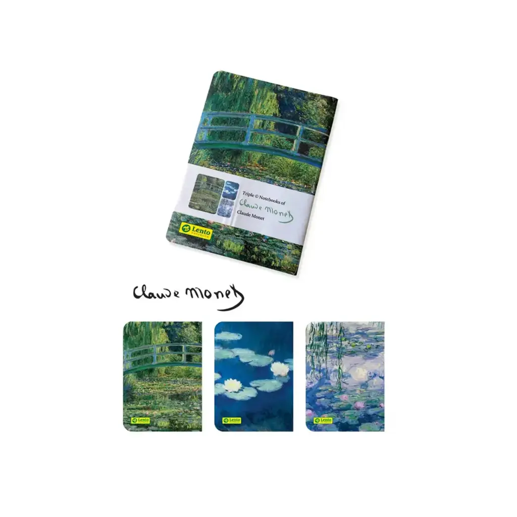 دفتر پک 3 تایی کلود مونه / لنتو