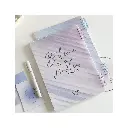 دفتر کلاسوری 60 برگ کریستالی بنفش / سم