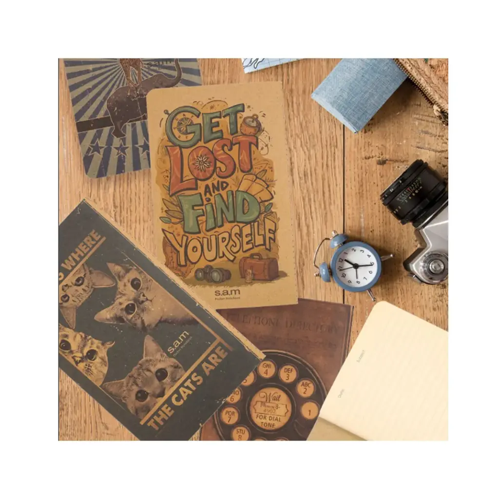 دفتر یادداشت اسلیم (slim) سم طرح گربه